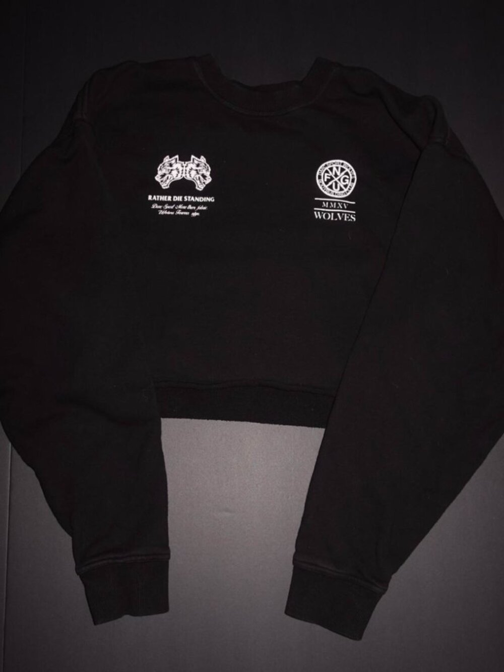 Wolves Black Crewneck Sweatshirt